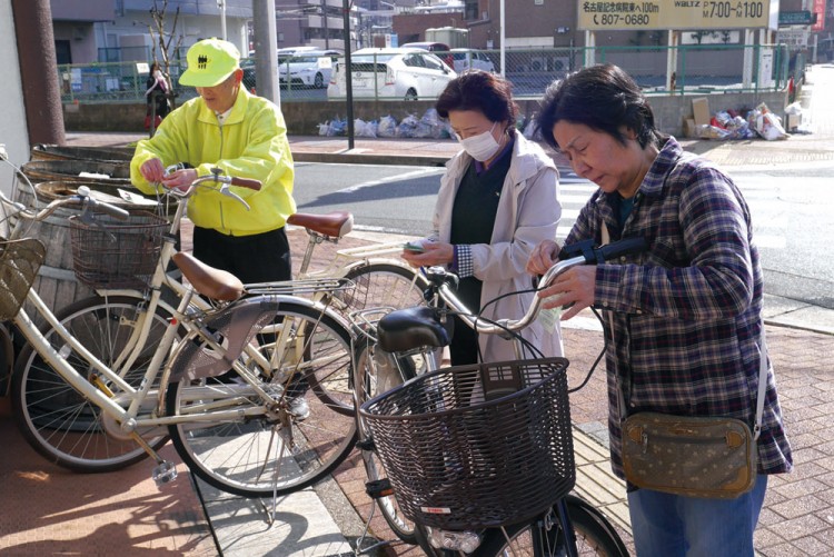 【平針北学区】放置自転車警告巡回